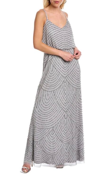 Adrianna Papell Dresses & Skirts - Adrianna Papell Art Deco Beaded Blouson Dress